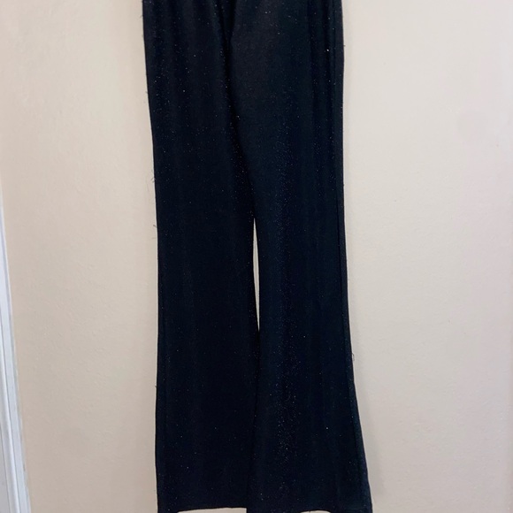 Sparkle glitter trousers flare leggings party bell bottoms y2k going out pants - Picture 6 of 10